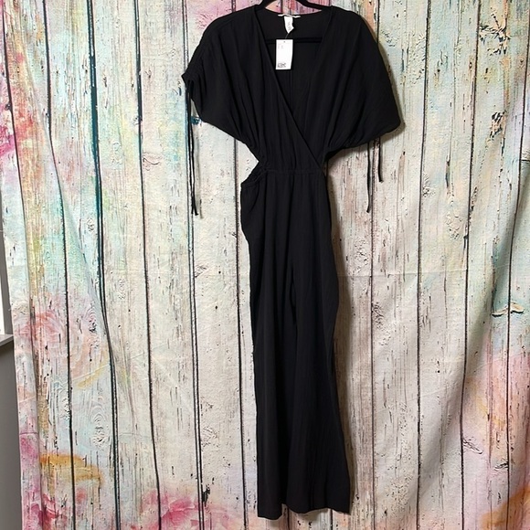 H&M Black Gauze Swim Cover-up NWT - Picture 2 of 4